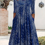 ELOWEN | ROBE MIDI À MANCHES LONGUES CASUAL
