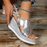 Baylie - Sandales Stylées Métalliques