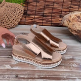 Baylie - Sandales Stylées Métalliques