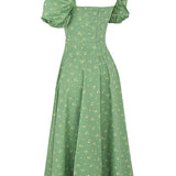 Aviana - Robe à Manches Bouffantes Bloom