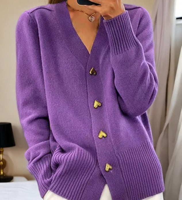 Amy | Cardigan Élégant en Maille