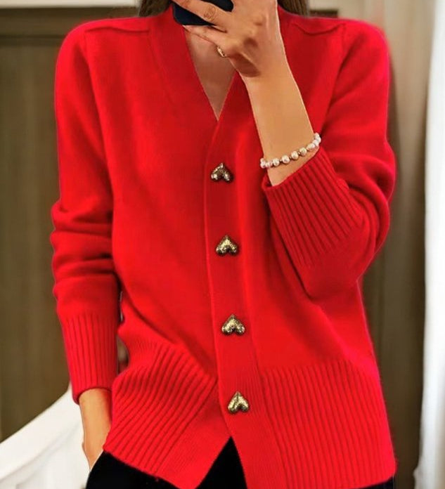 Amy | Cardigan Élégant en Maille