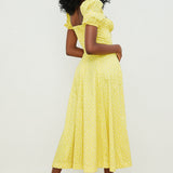 Aviana - Robe à Manches Bouffantes Bloom