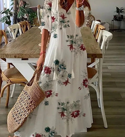 Michaela - Robe Boho avec Couverture du Ventre