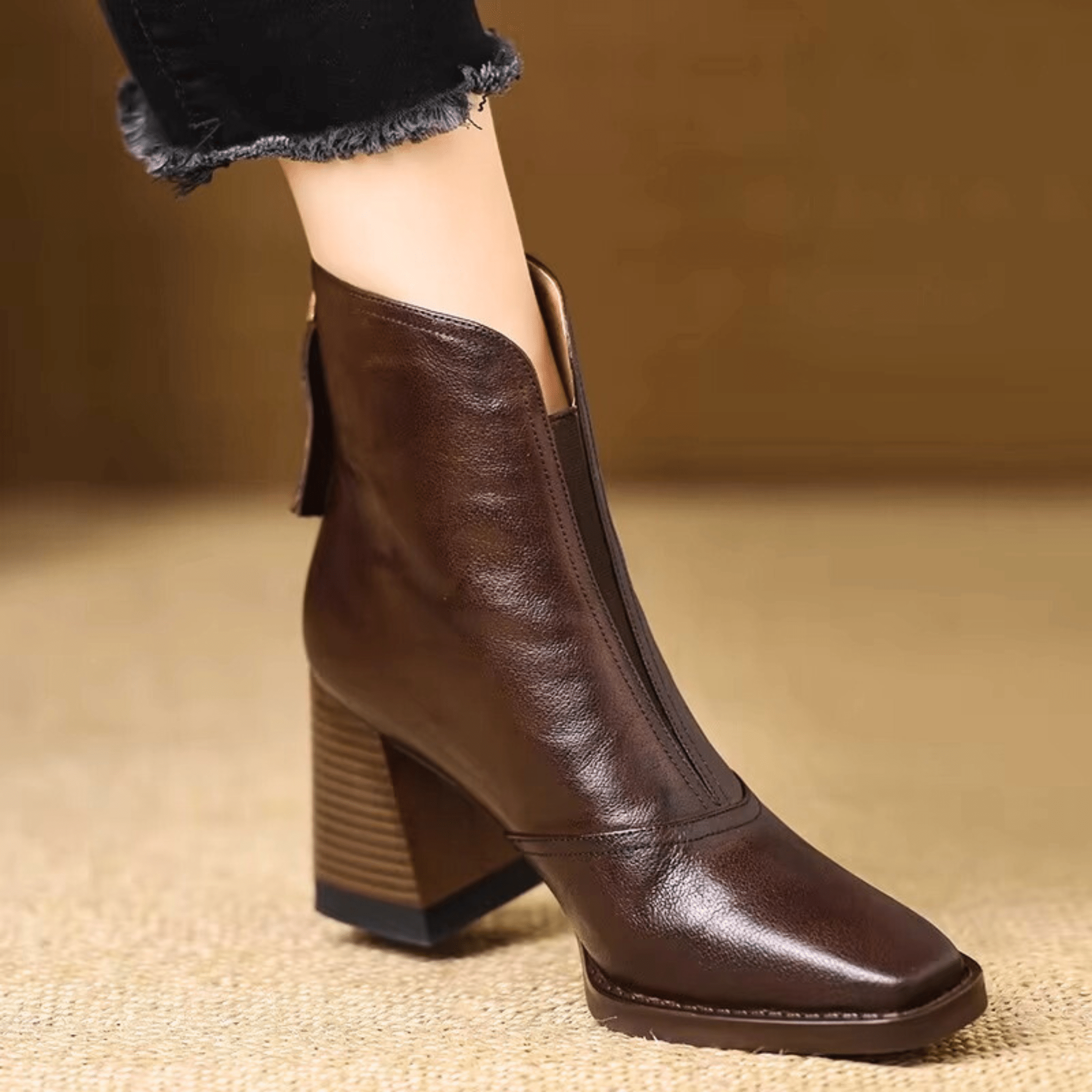 Claudia | Bottines de luxe à talon moyen